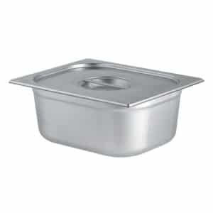 Insert Stainless Steel Half 100mm with Lid