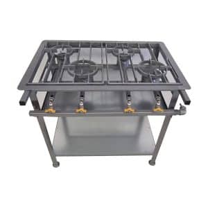 Boiling Table Staggared 4 Burners