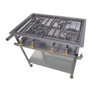Boiling Table Staggared 4 Burners