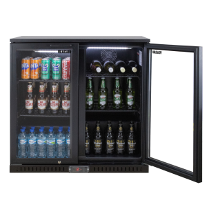 PolarCab Black Bar Cooler 2H/Door