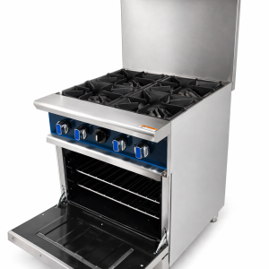 4 Burner Gas Stove with Gas Oven