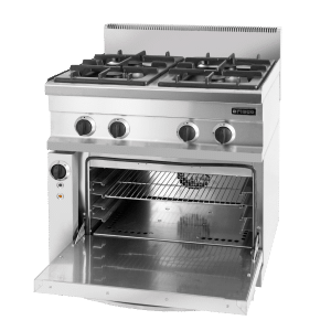 4 Burner Gas Cooker-With Electric Convection Oven